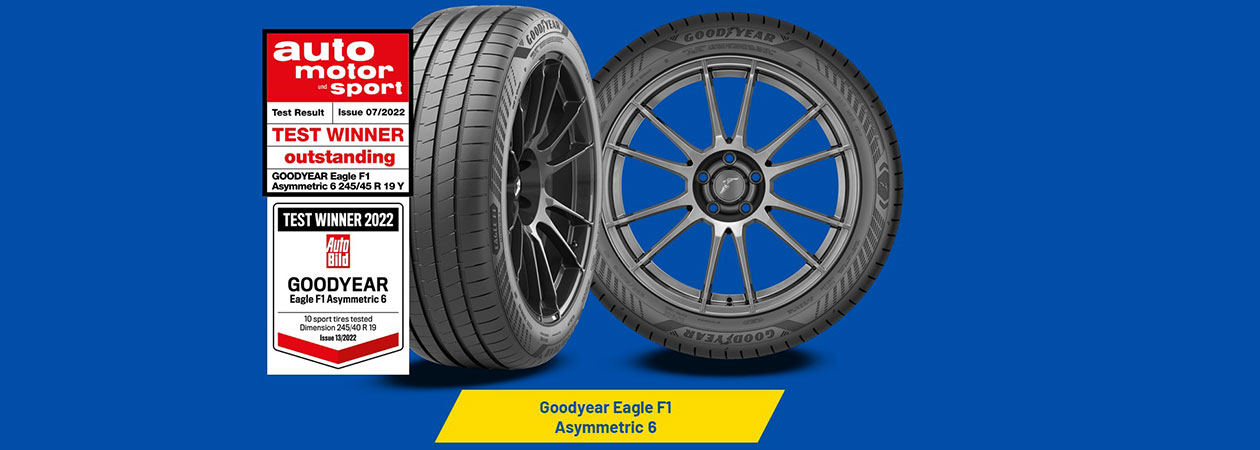 Goodyear Eagle F1 Asymmetric 6:  al doilea test câștigat într-o lună!