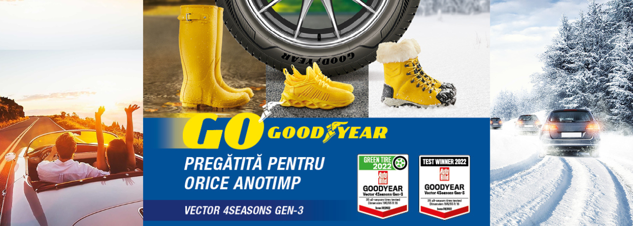 Goodyear Vector 4Seasons Gen-3 câștigător categoria All Season și Green Tire al testului Auto Bild