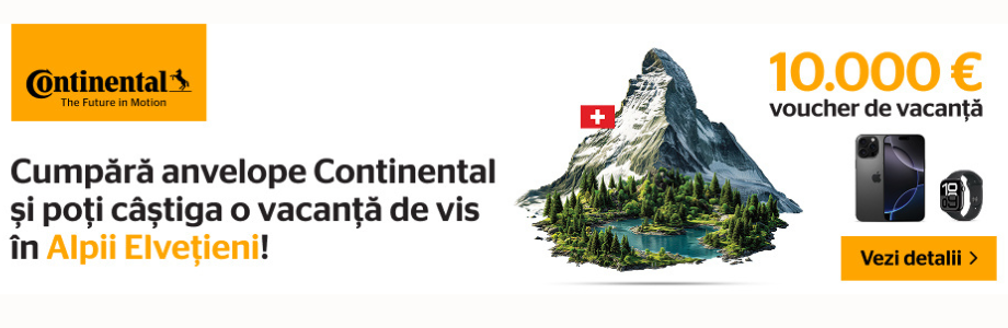 Cumpără anvelope Continental și poți câștiga o vacanță de vis in Alpii Elvețieni!